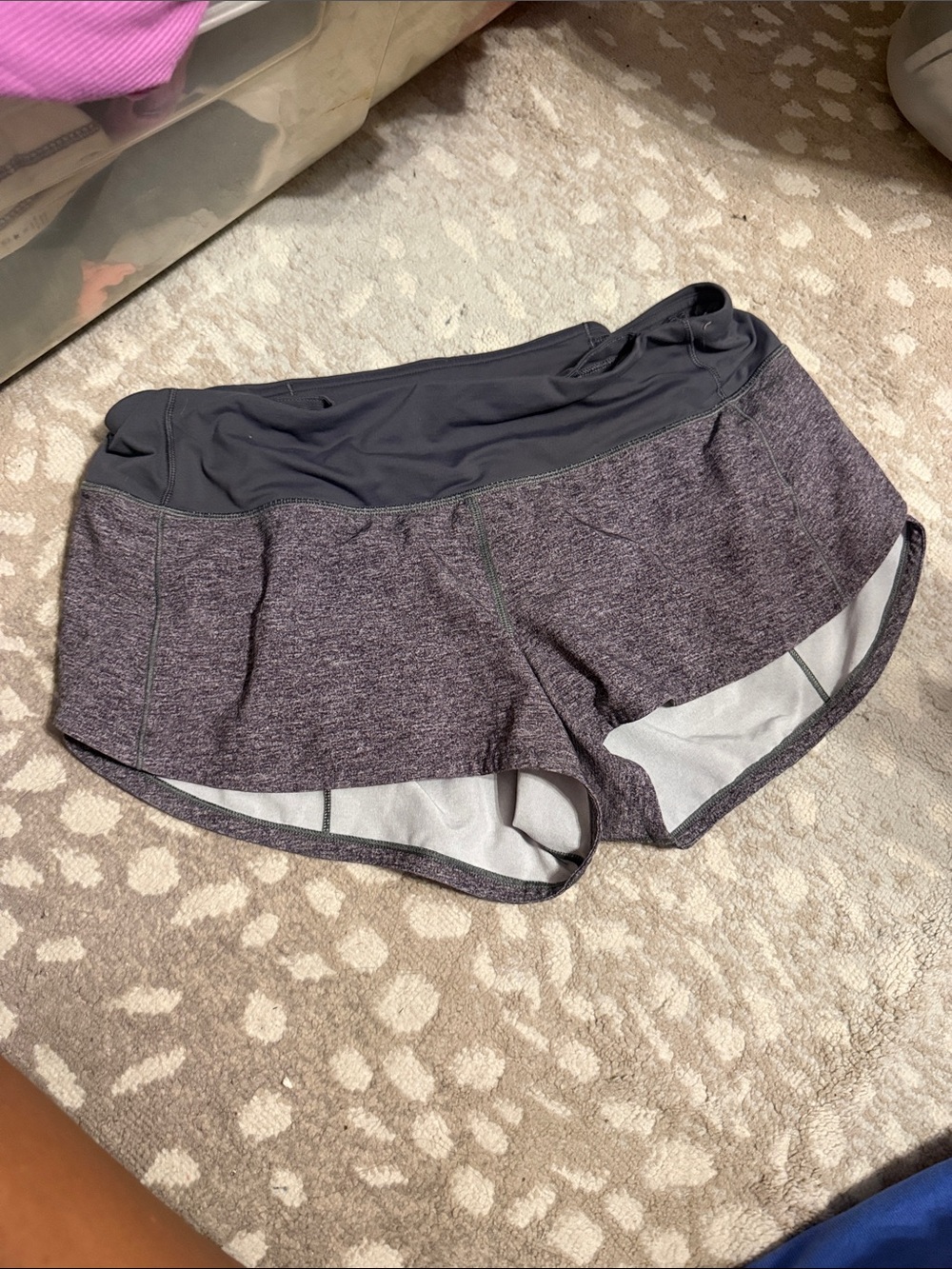 lululemon athletica Heathered Charcoal Athletic Shorts - Picture 2 of 2